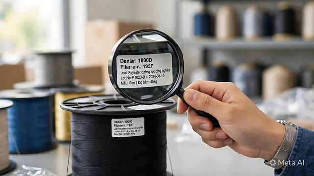 Cách đọc thông số Denier – Filament trên tem cuộn sợi